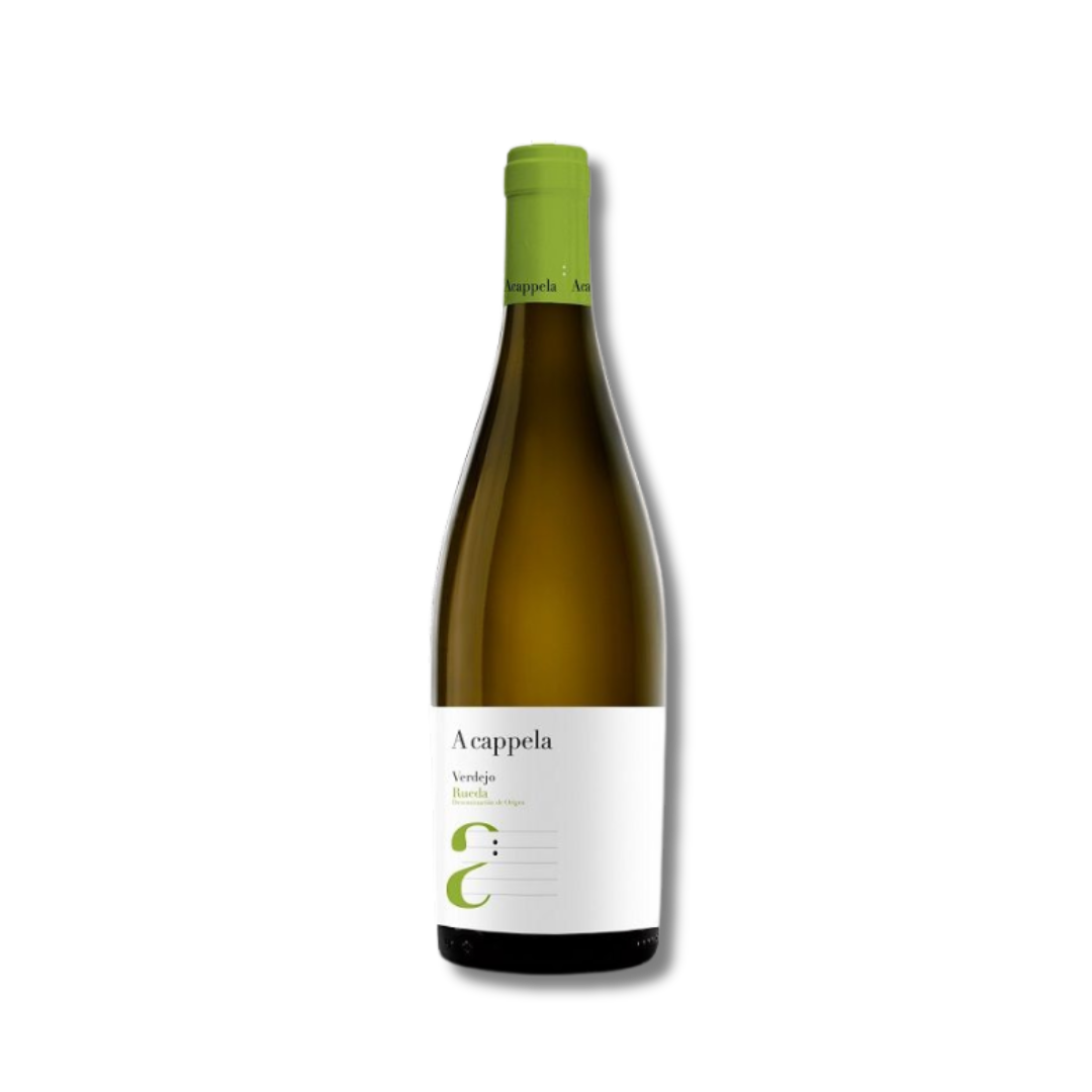 Botella de vino blanco Acappela