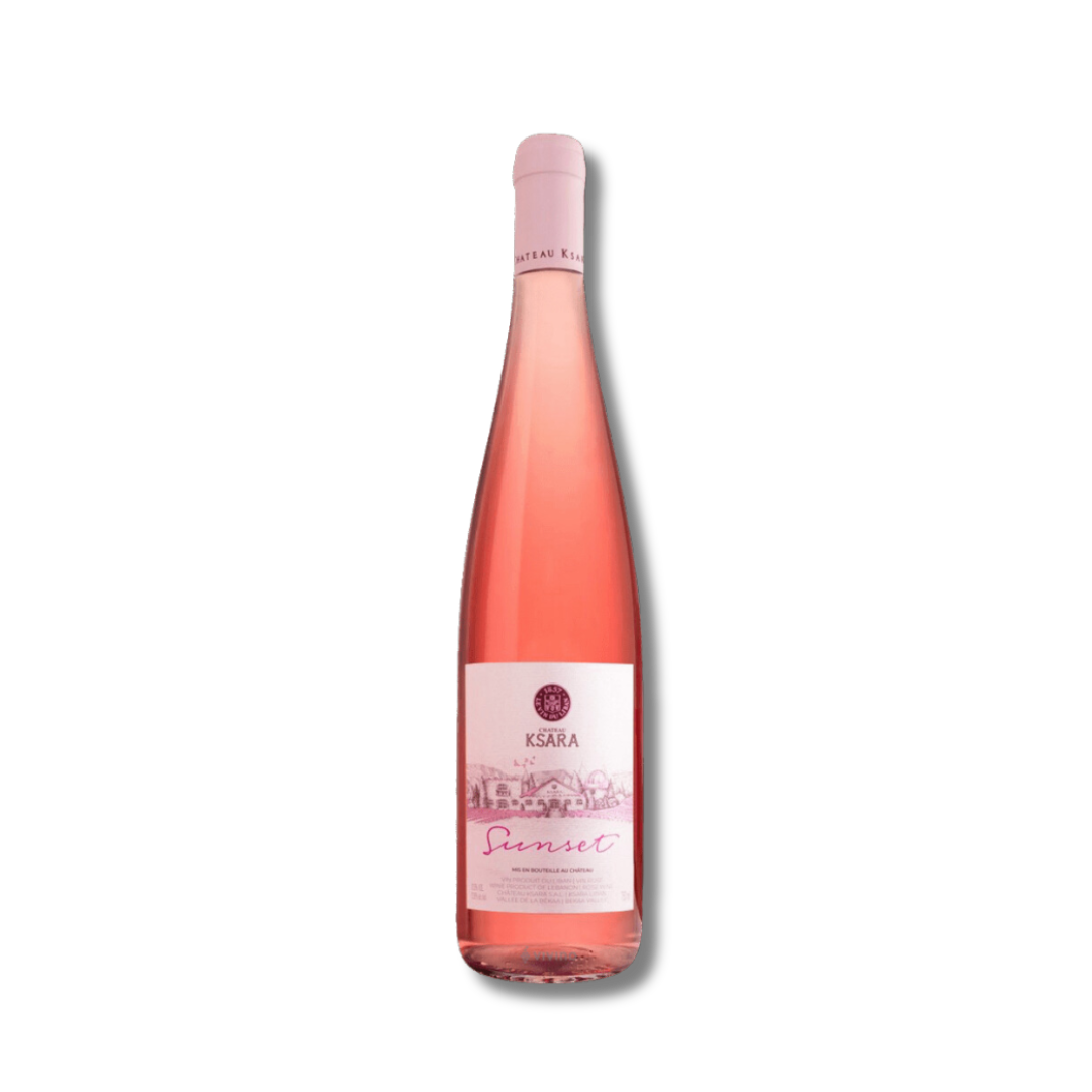 Botella de vino rosado Ksara Sunset Rosé