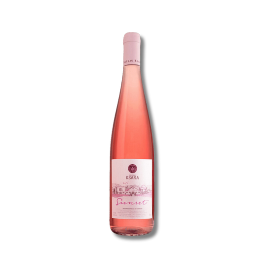 Botella de vino rosado Ksara Sunset Rosé